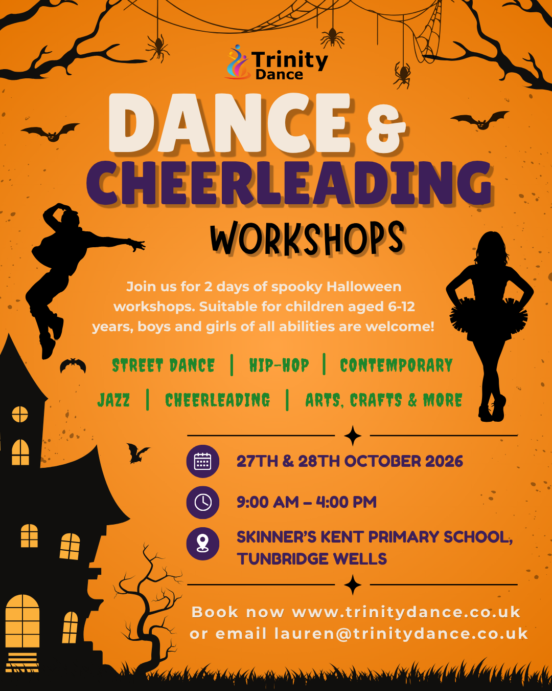 Halloween Dance & Cheerleading Workshops Poster